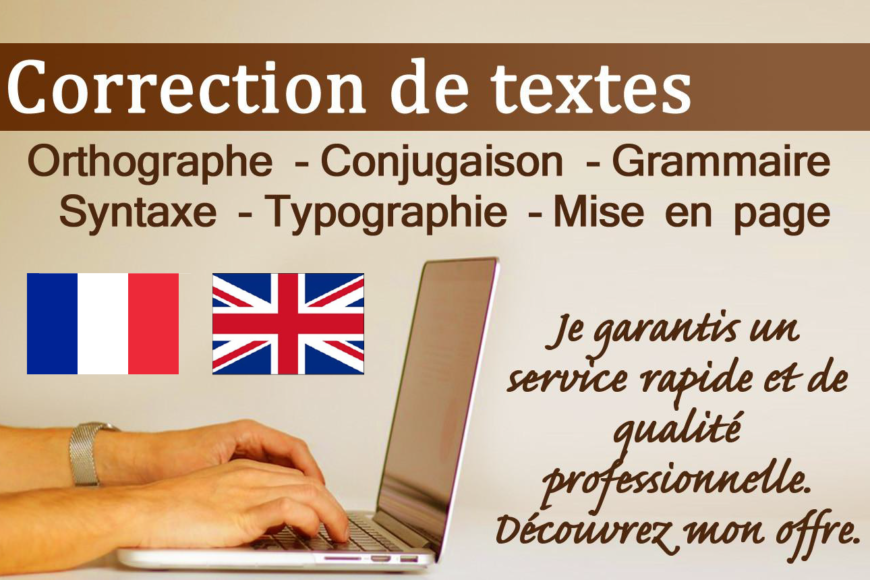 Je vais corriger vos textes (documents, mémoire de fin d 